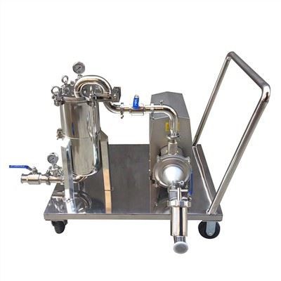 Bag Filter Housing Skid Dengan Pompa Sentrifugal